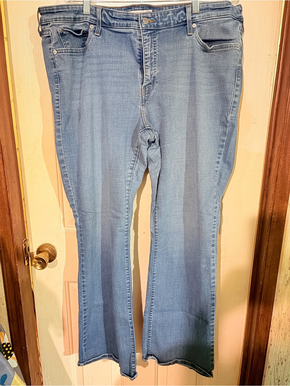 Levi's Light Blue Bootcut Stretch Jeans